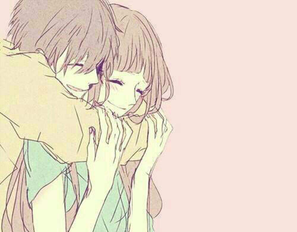 Anime girls hugging tumblr
