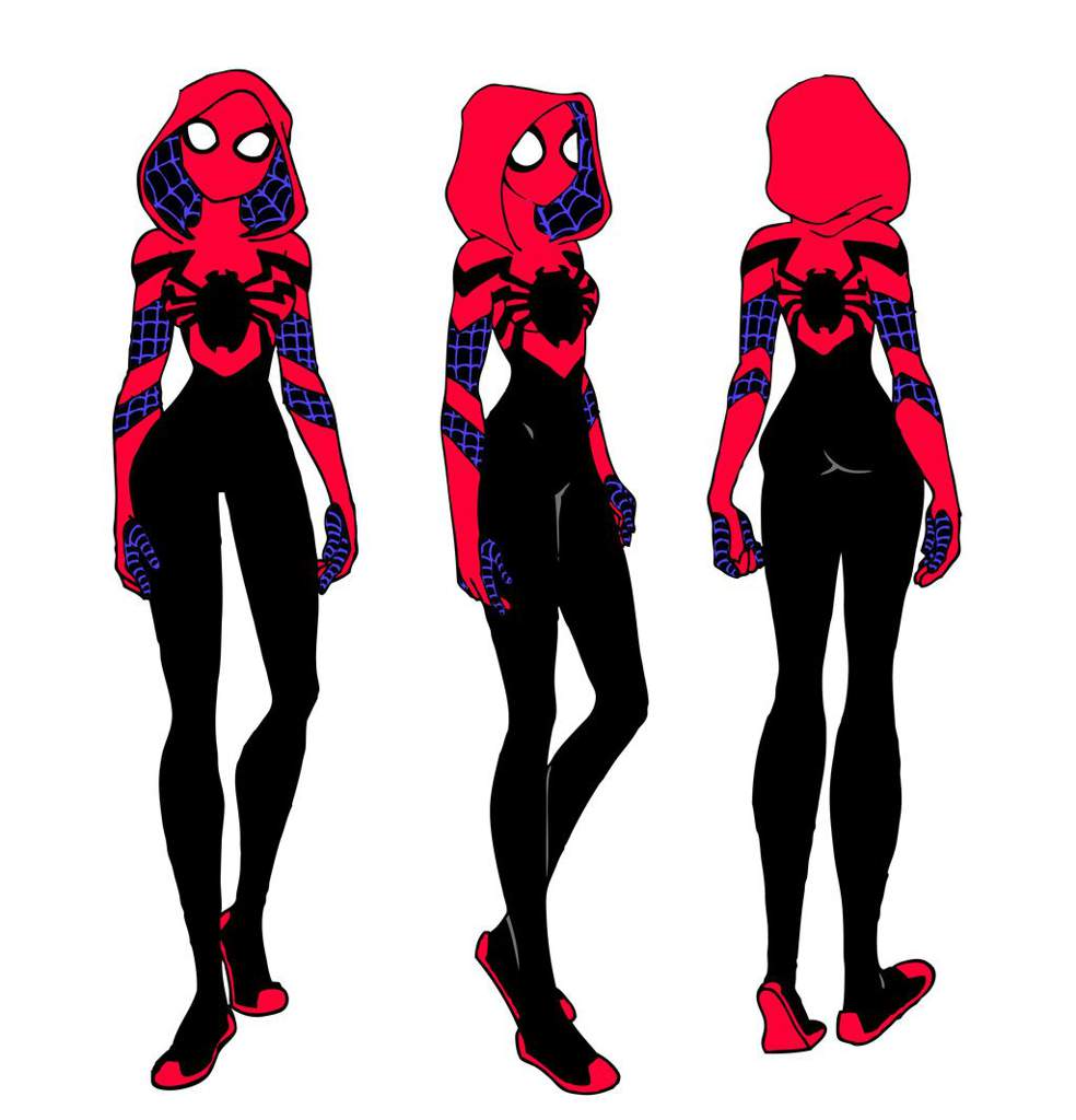 Fem Spider man костюм