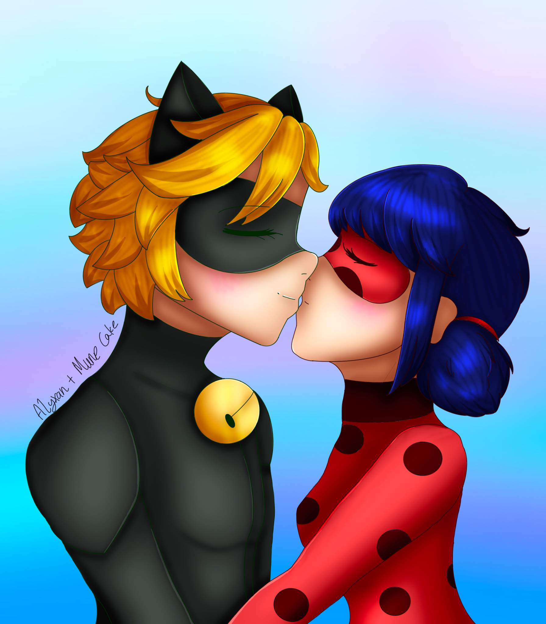 Ladynoir kiss | Miraculous Amino