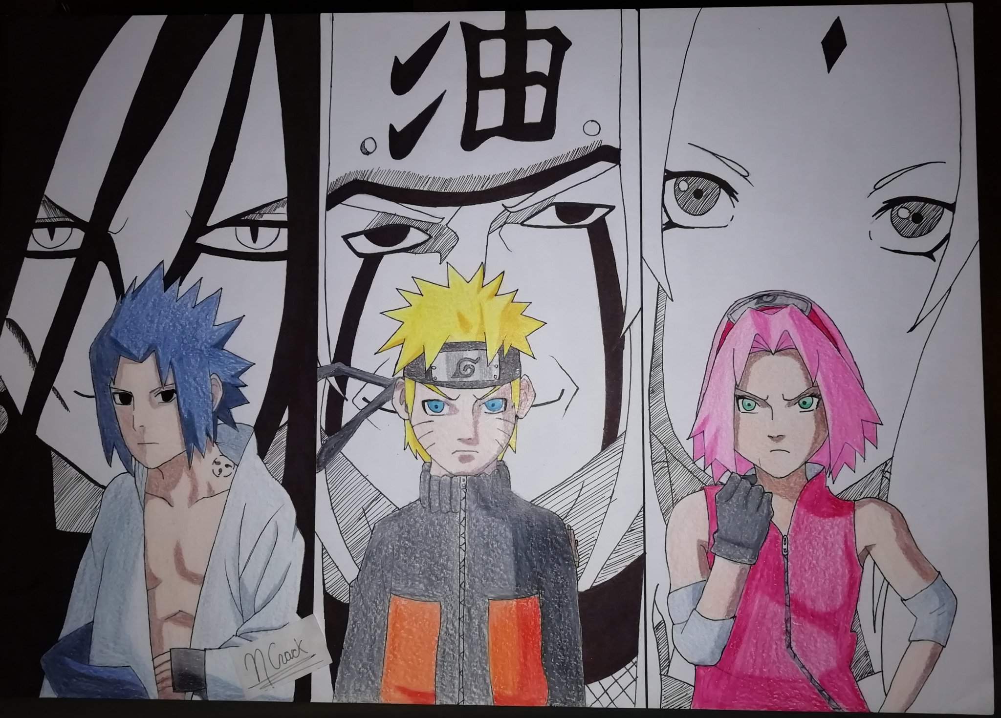 Dibujo de los 3 sannin y sus discípulos (naruto) | •Arte Amino• Amino