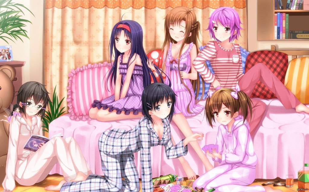 Anime group of girls