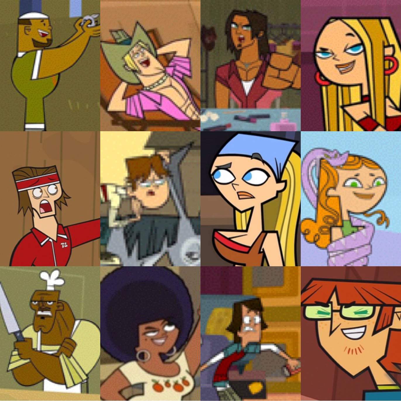 Tournament 1 Round 8 Final 12 The Best Total Drama Original Character ...