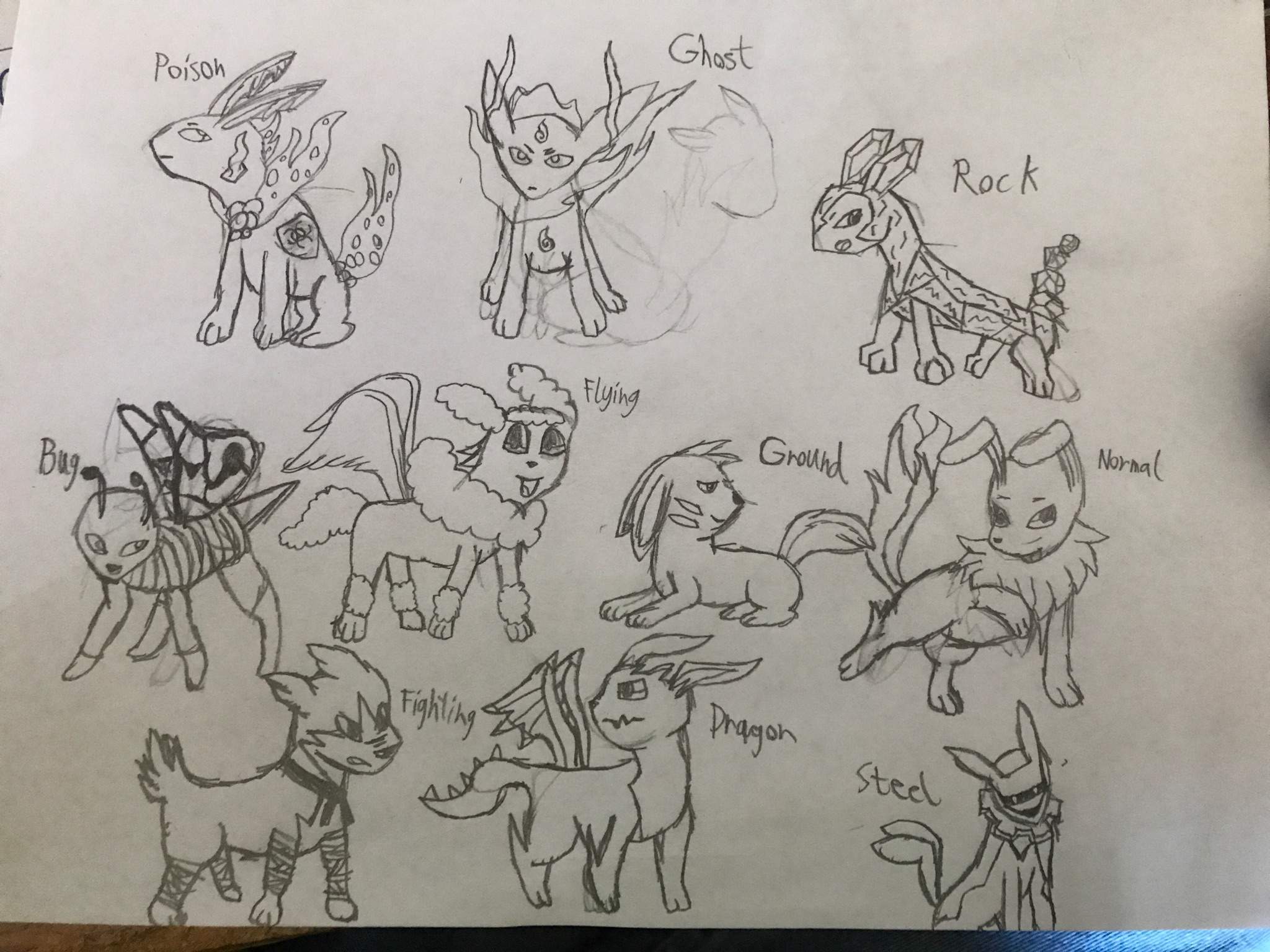 Fakemon Eeveelutions | Pokémon Amino