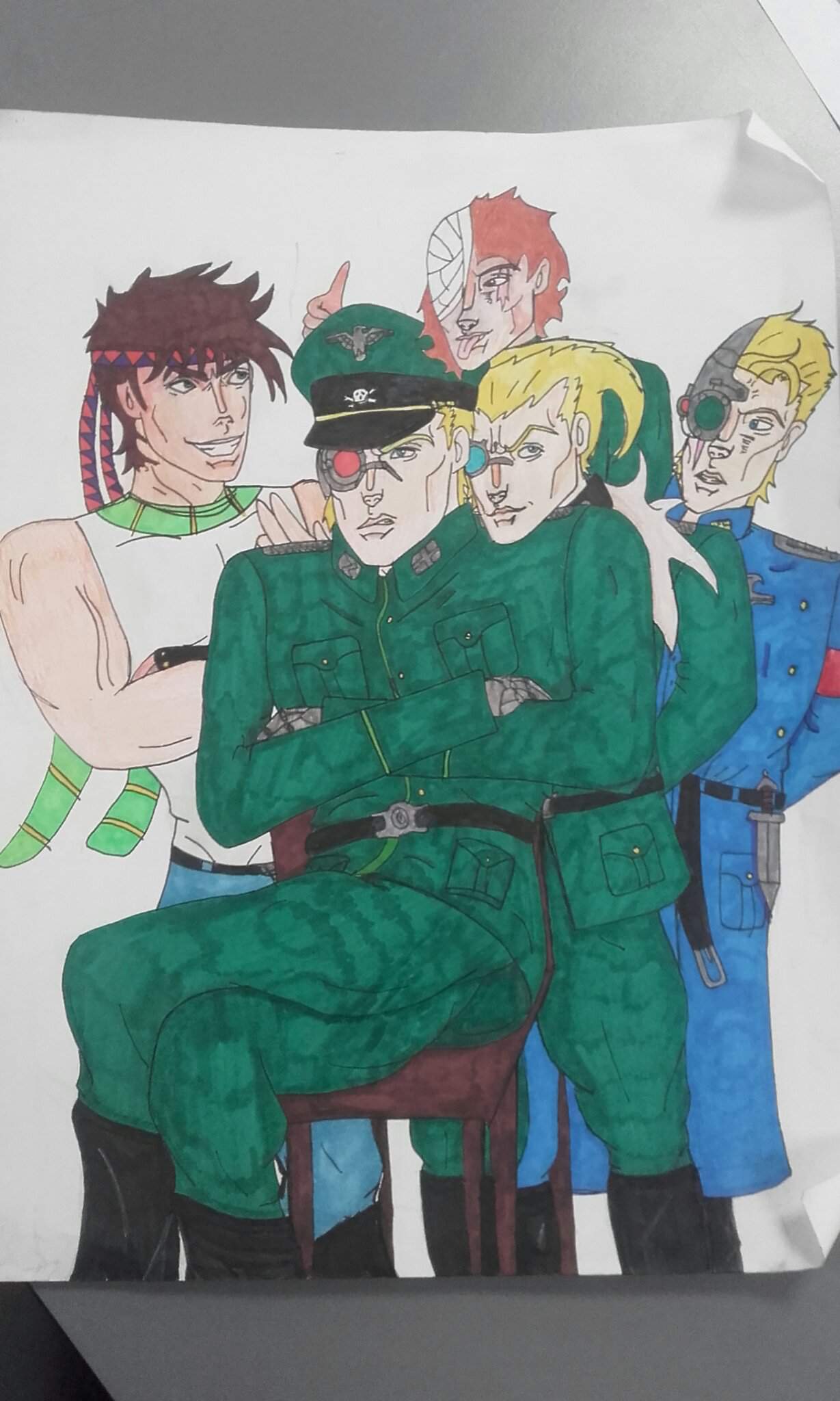 My drawing of Joseph Joestar, Fritz Von Stroheim (Steel Ball Run), my ...