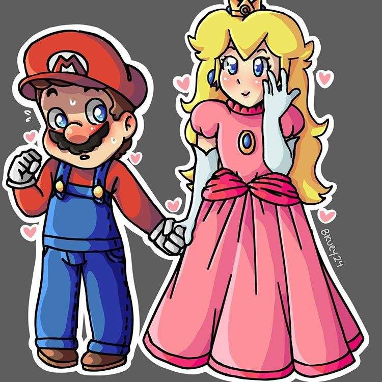 Mario and Peach | Mario Amino