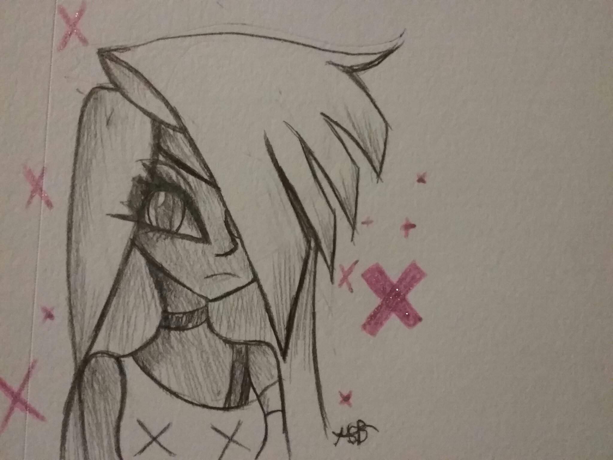 Vaggie pencil sketch | Hazbin Hotel (official) Amino