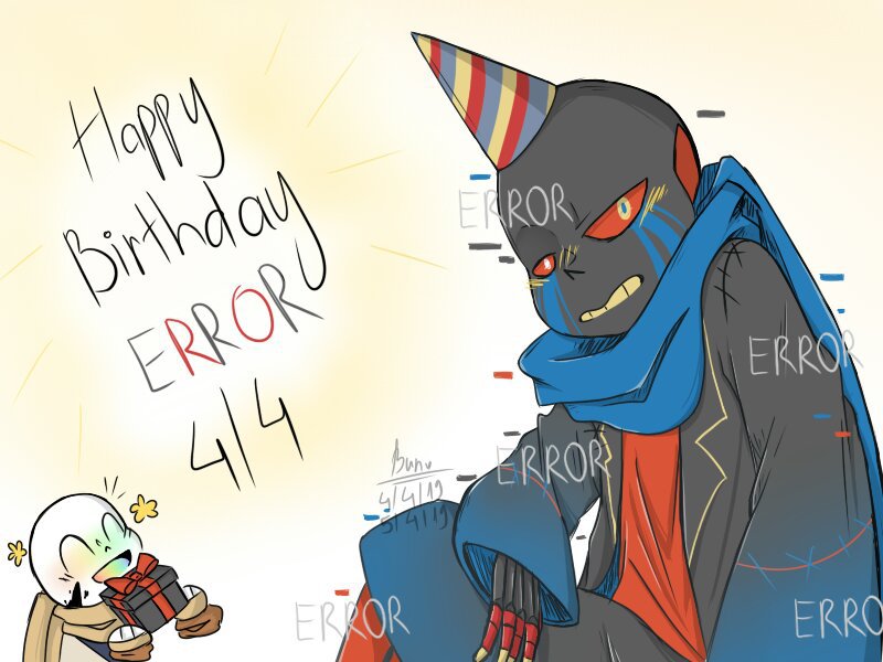 Happy (late) Birthday Error!! | Undertale AUs Amino