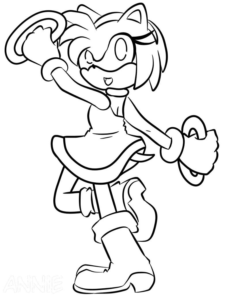 Dibujo De Amy Rose 