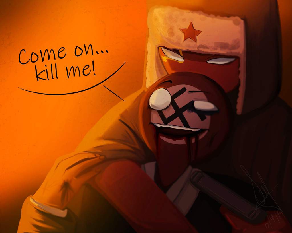 •Kill me• [Fanart] / Reich and URSS. | °• CountryHumans •° Amino