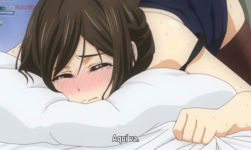 Closeup anime wanking group