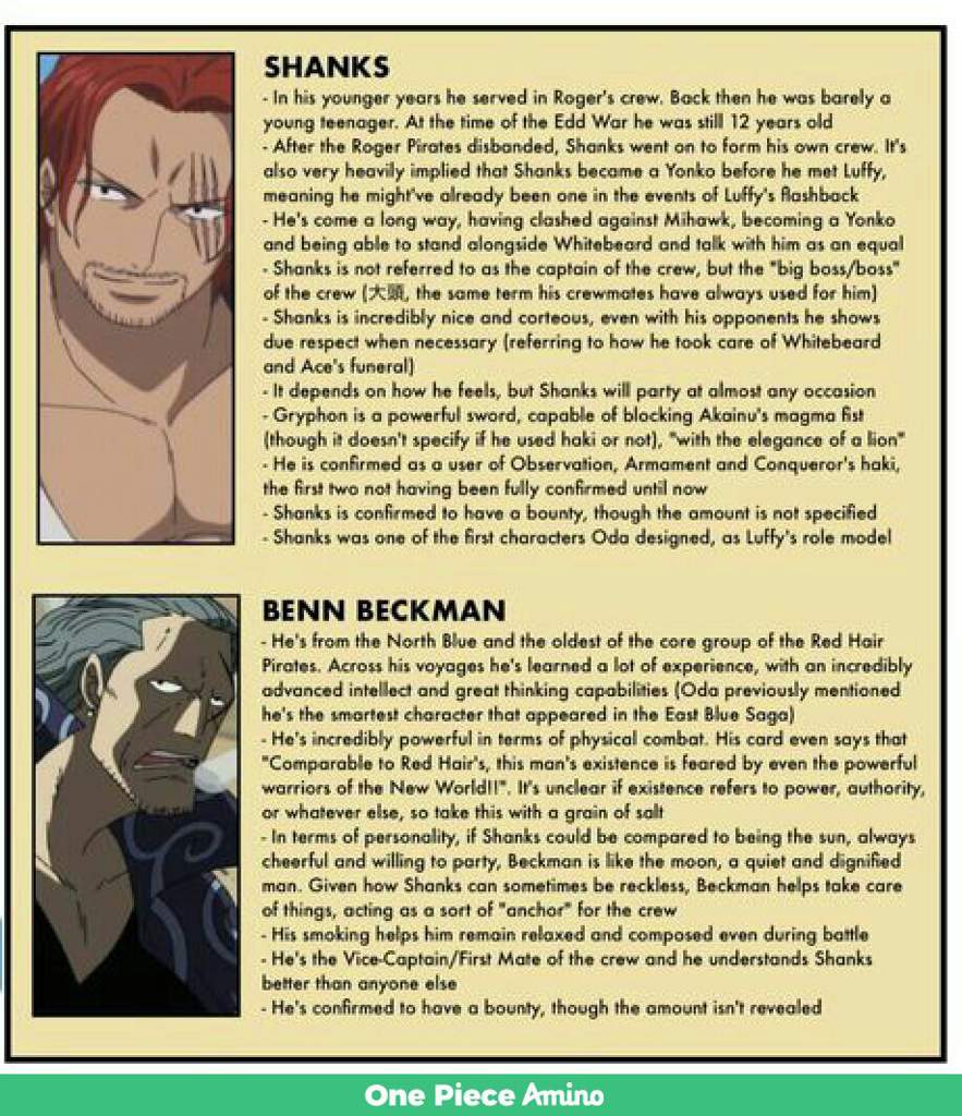 A Thought On Shanks Strength One Piece Amino