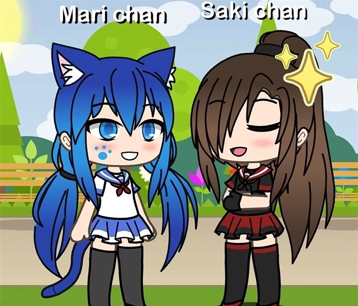 Mari x Saki🖤💙 | Anime Amino