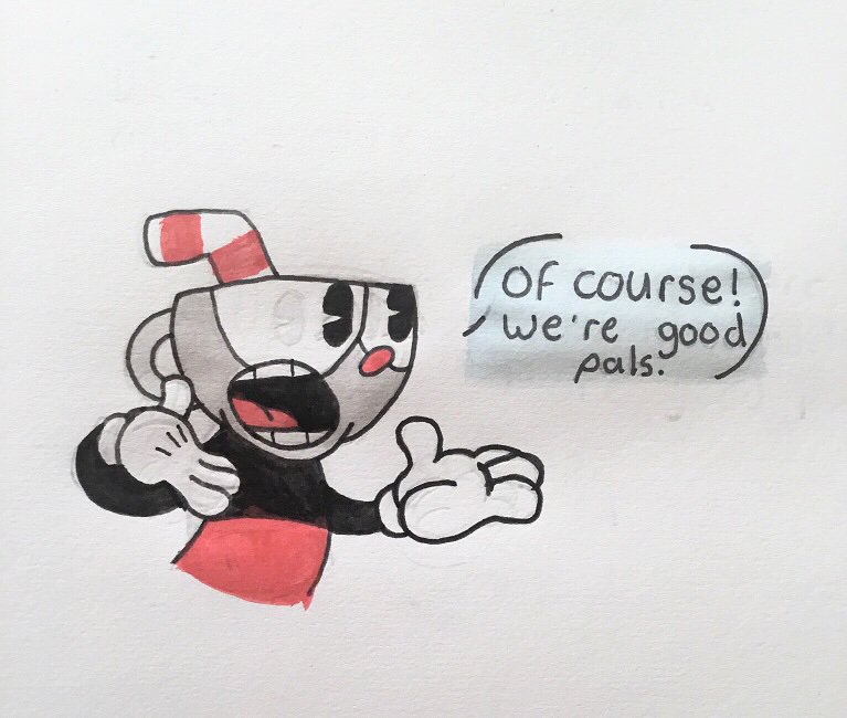 cuphead teddy bear