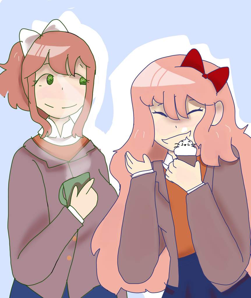 Hair swapped Monika and Sayori! | Doki Doki ♡ Literature Club Amino