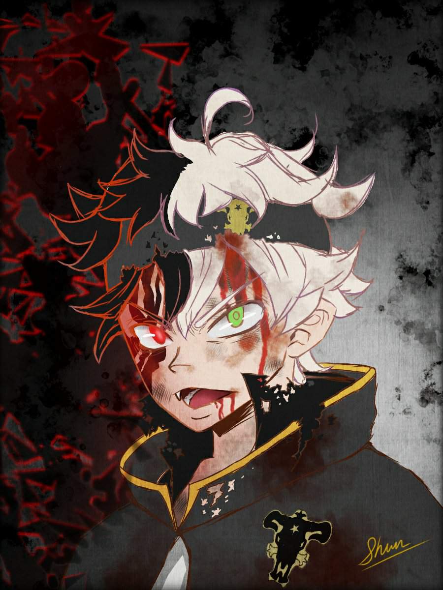 Asta half demon Fanart | Black Clover! Amino