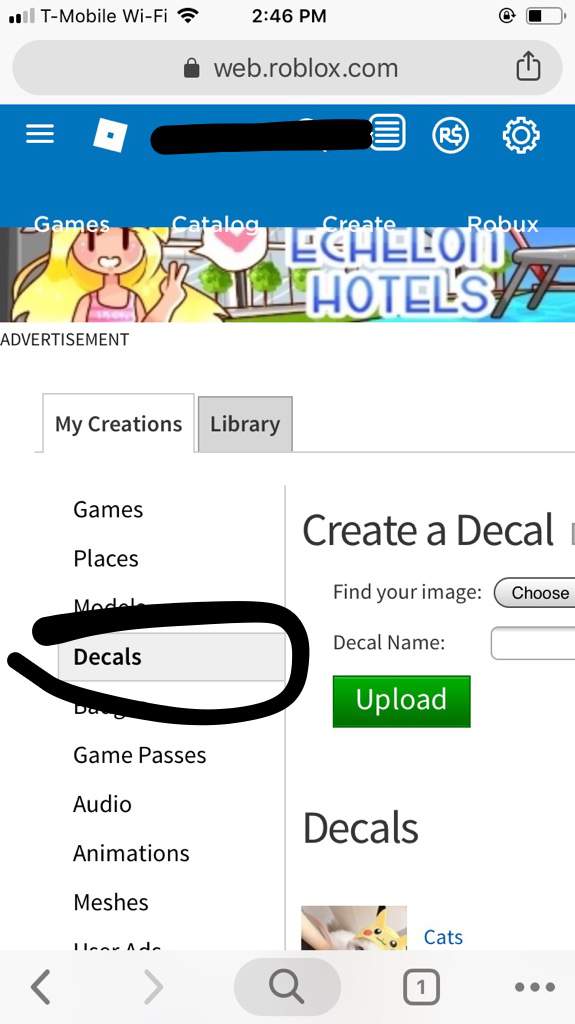 How To Upload A Decal On Mobile How To Get The Decal Code - how to make a decal roblox tutorial