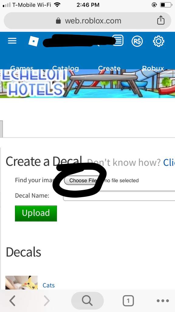 how to upload a decal to roblox
