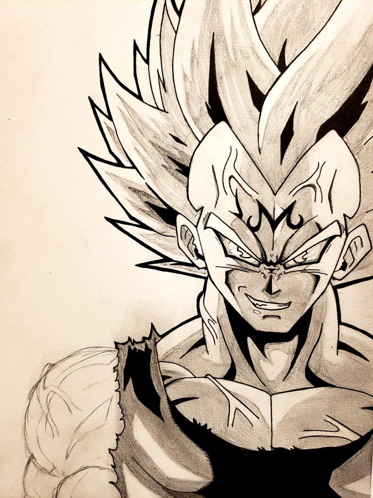vegeta gray suit
