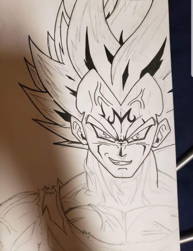 vegeta gray suit