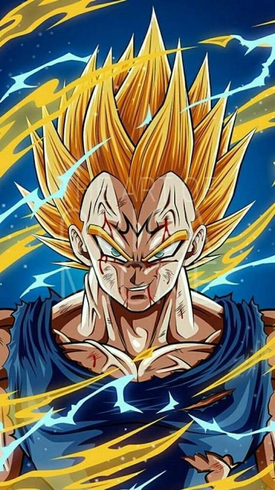 vegeta gray suit