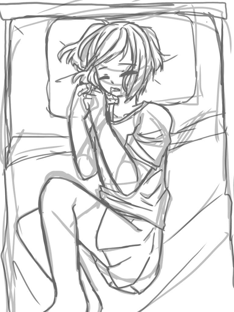 Natsuki sleeping (Art) | Doki Doki Literature Club! Amino