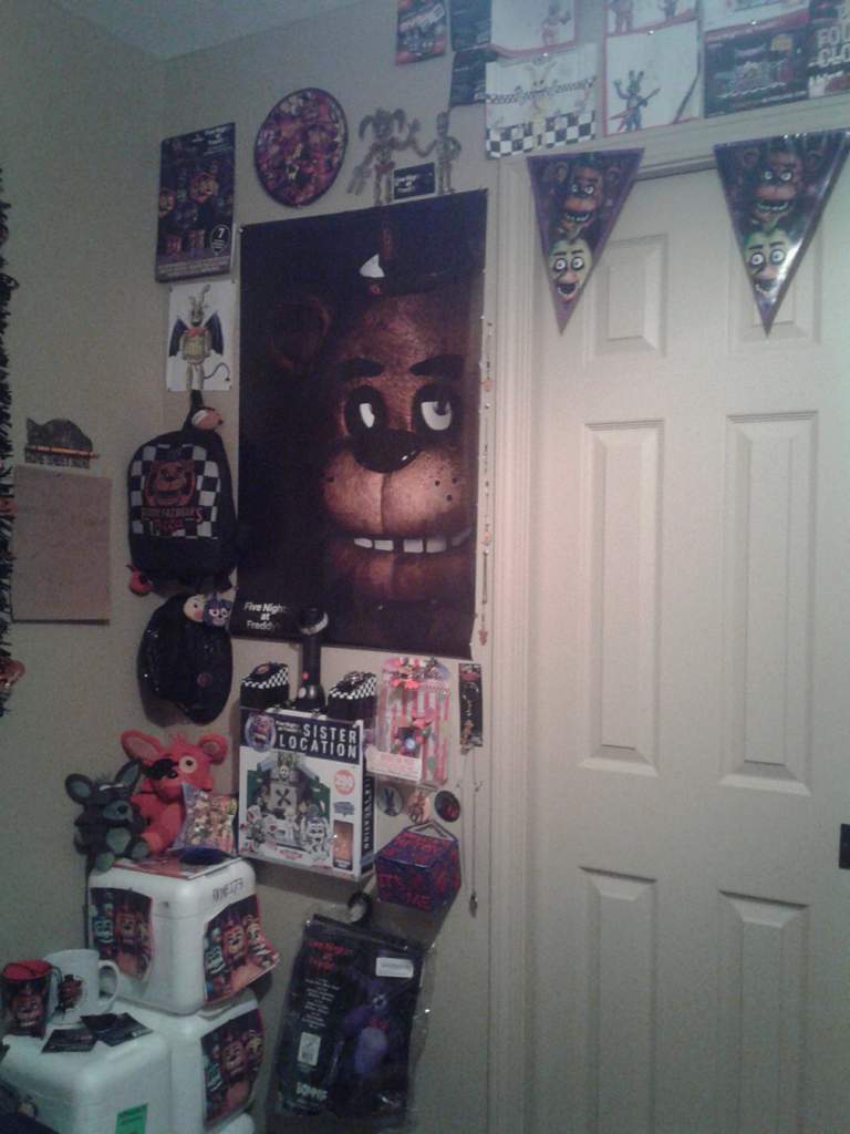 My fnaf room (all my fnaf stuff kinda) | Five Nights At Freddy's Amino