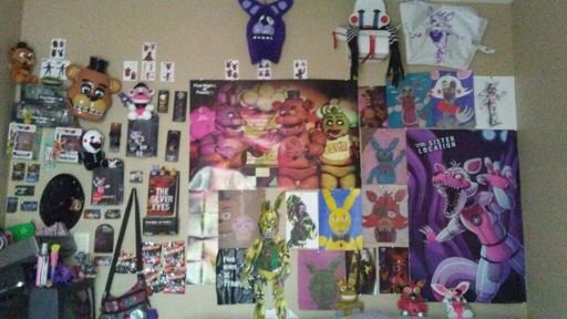 My fnaf room (all my fnaf stuff kinda) | Five Nights At Freddy's Amino