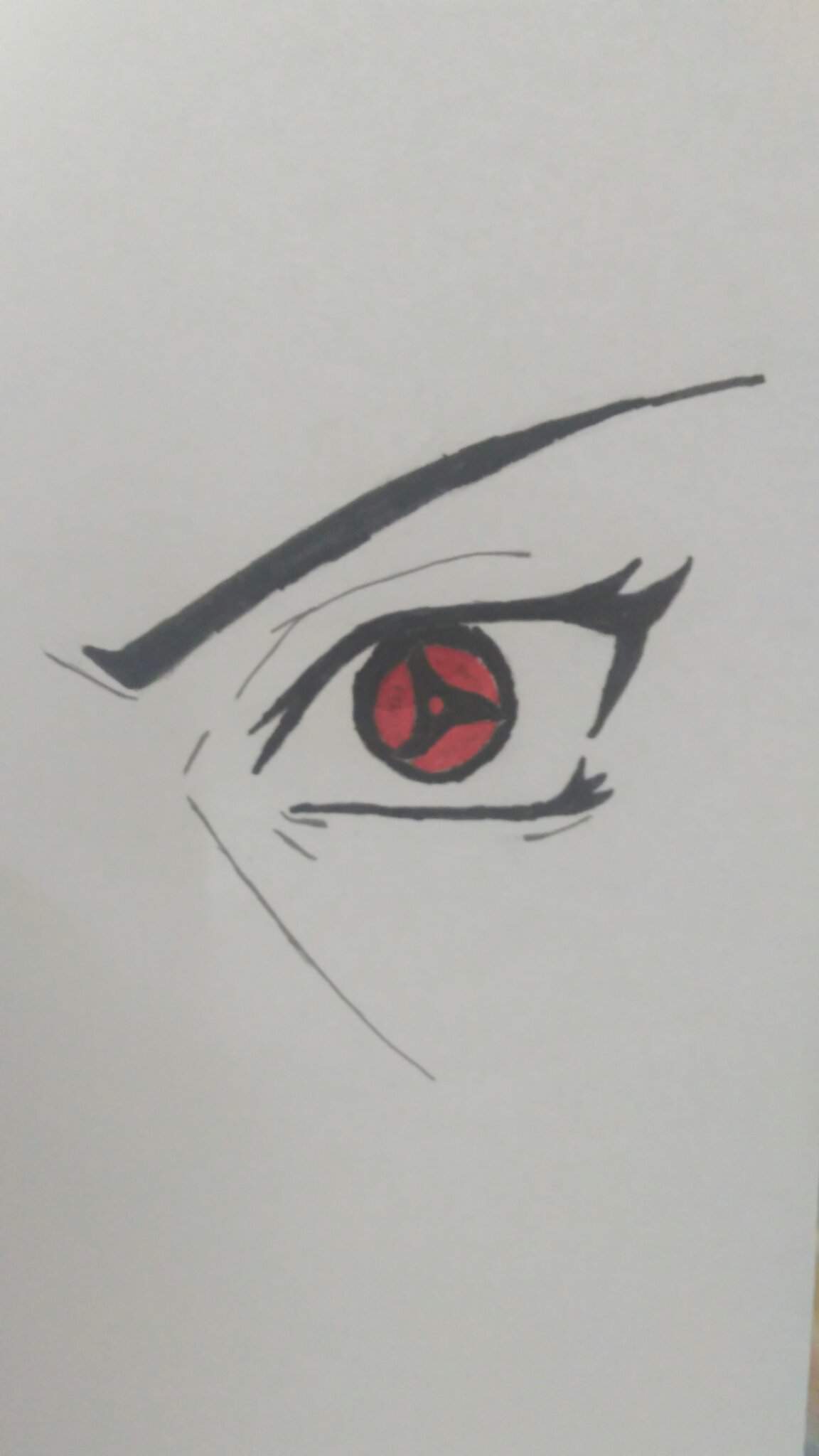 Voici mon premier dessin du Sharingan d'Itachi | Naruto & Boruto FR Amino