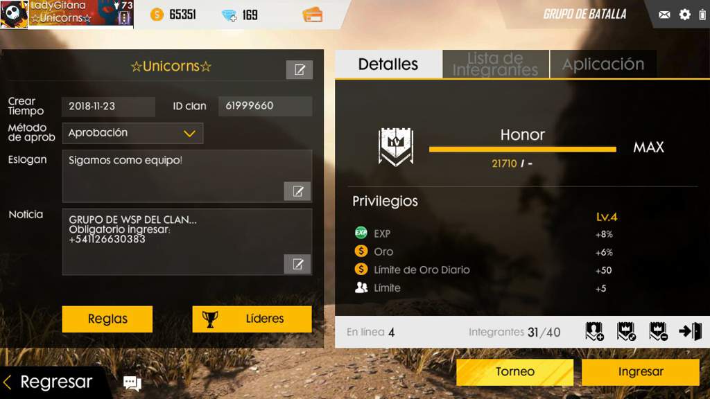 Reclutamiento Para Clan Nivel 4 Free Fire Amino