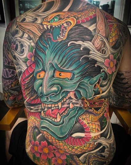 Urge 3 Tattoos  Japanese yokai leg by Kirk  Facebook