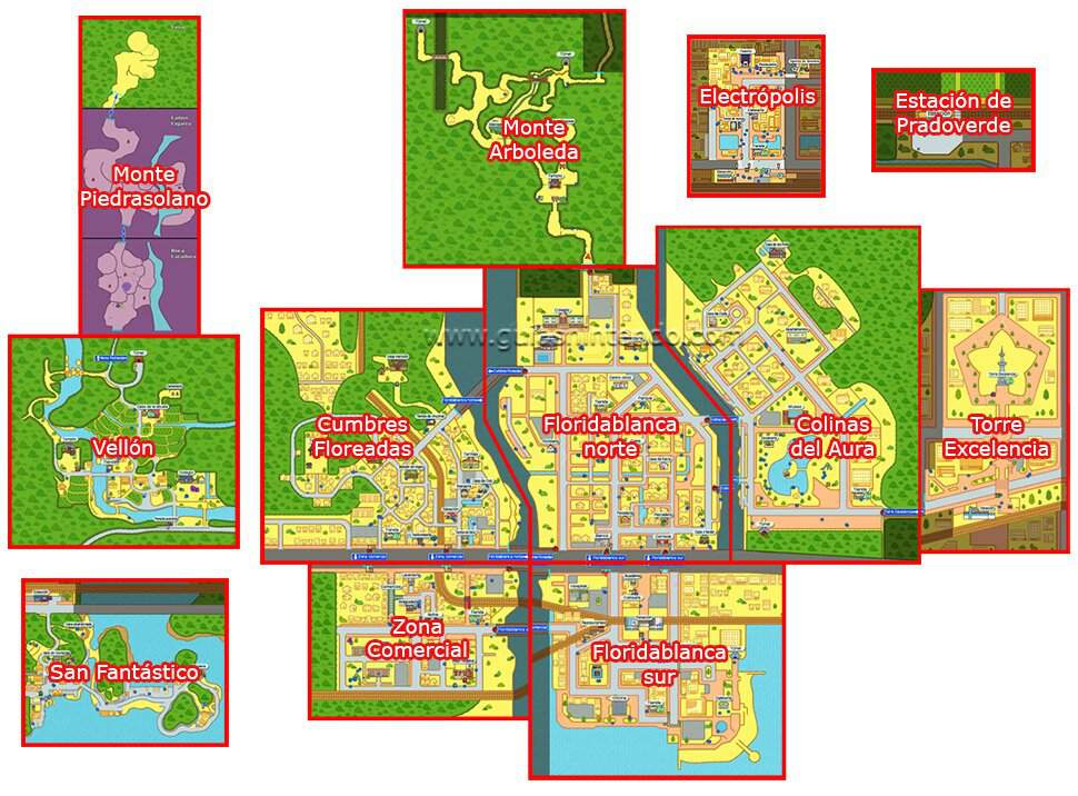 La cartographie de l'univers de yokai watch Yo Kai Watch [Fr] Amino