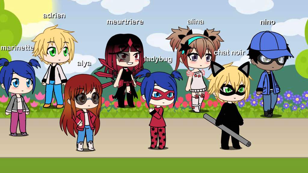 Voici la petite troupe pour l histoire gacha life | Miraculous Ladybug ...