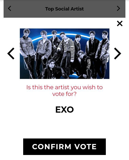 Top Social Artist Vote in Web EXOL INDONESIA (엑소) Amino