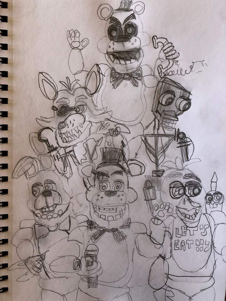 Fnaf 1 drawing | Five Nights At Freddy's Amino