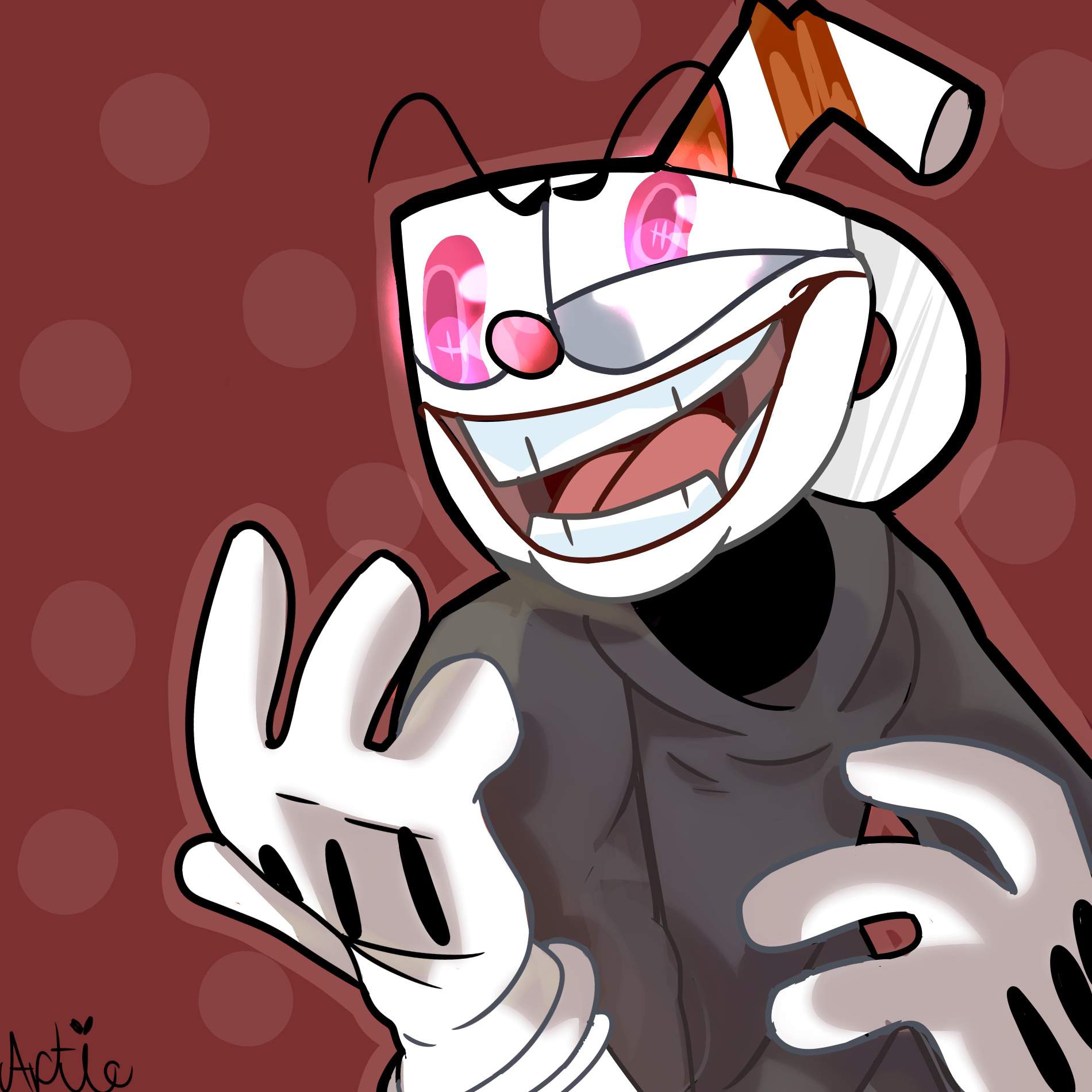 “D6”Cuphead { meme expression} BONUS art | Cuphead Official™ Amino