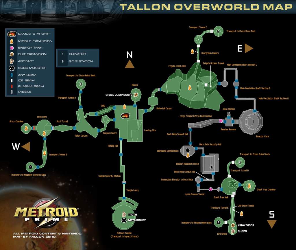 Metroid Prime 1 Maps | Wiki | Metroid Amino