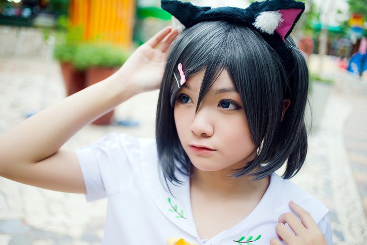 Anime cat ears cosplay
