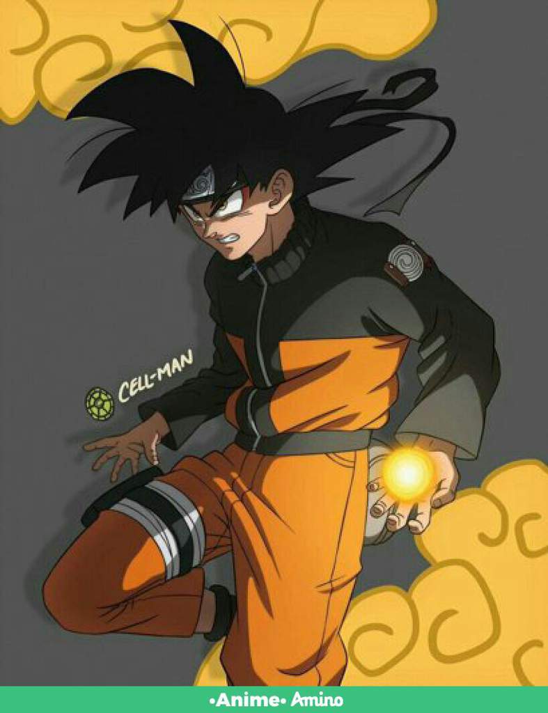 Goku con la ropa de Naruto | •Anime• Amino