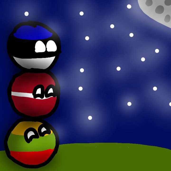 The Baltics are enjoying the night view | Polandball Amino