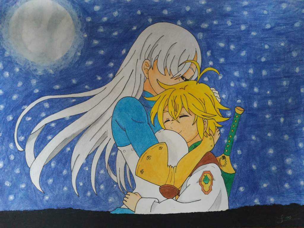 Dibujo: Meliodas x Elizabeth 🧡 | Nanatsu No Taizai Amino™ Amino