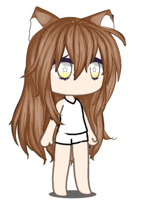Gacha Life Body Base With Eyes And Hair - Unwanted Wallpaper