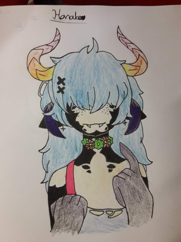 I made dis UwU, her name is Hanako (meaning flower child in Japanese