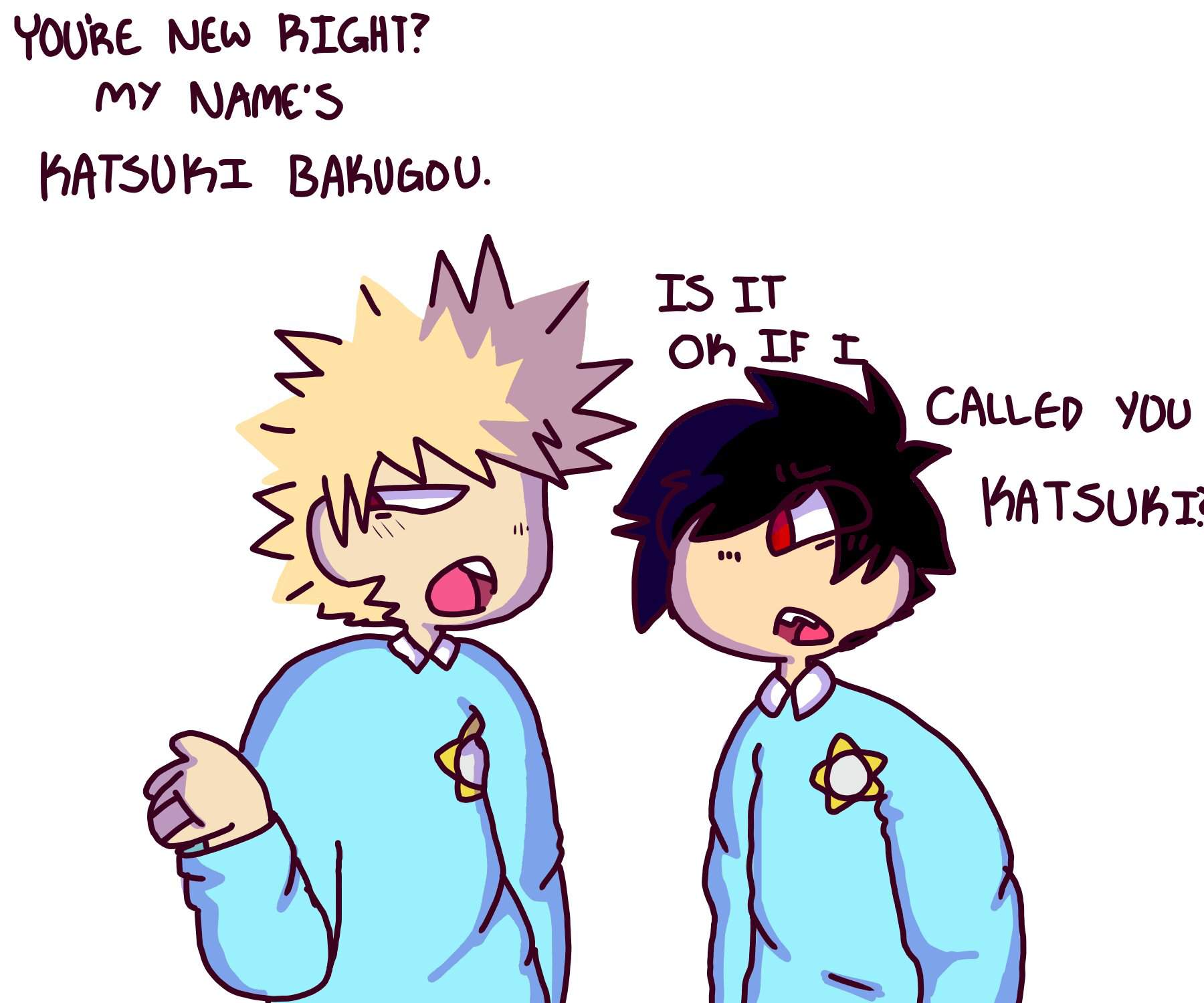 Kids AU comic pt1 | Bakushima/Kiribaku Amino