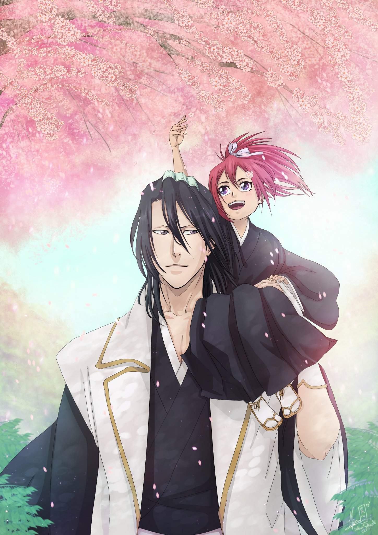 Byakuya and Ichika | Bleach Amino