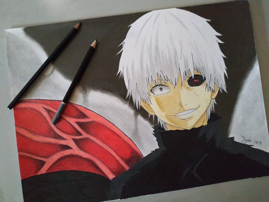 My Drawing Of Ken Kaneki From Tokyo Ghoul Artists For Artists Amino