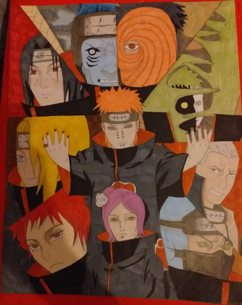 L Akatsuki J Ai Un Peu Rate Le Dessin Surtout Itachi Naruto Boruto Fr Amino