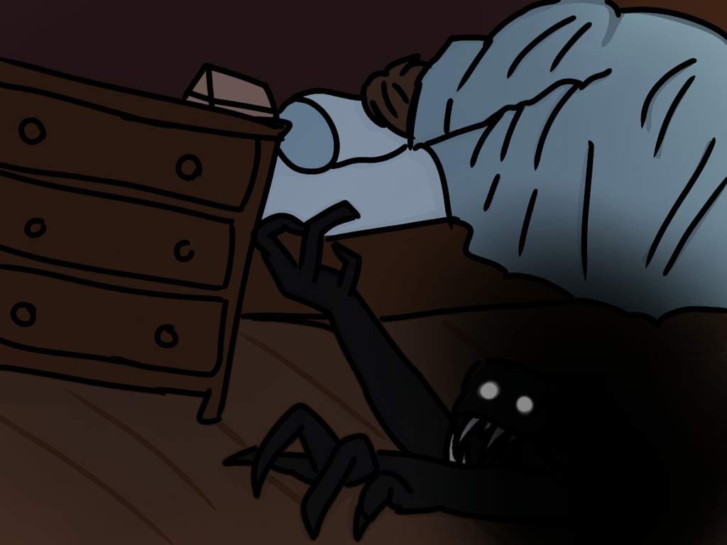 Monster under the bed песня. SCP подкроватный монстр. SCP-3887 монстр под кроватью.