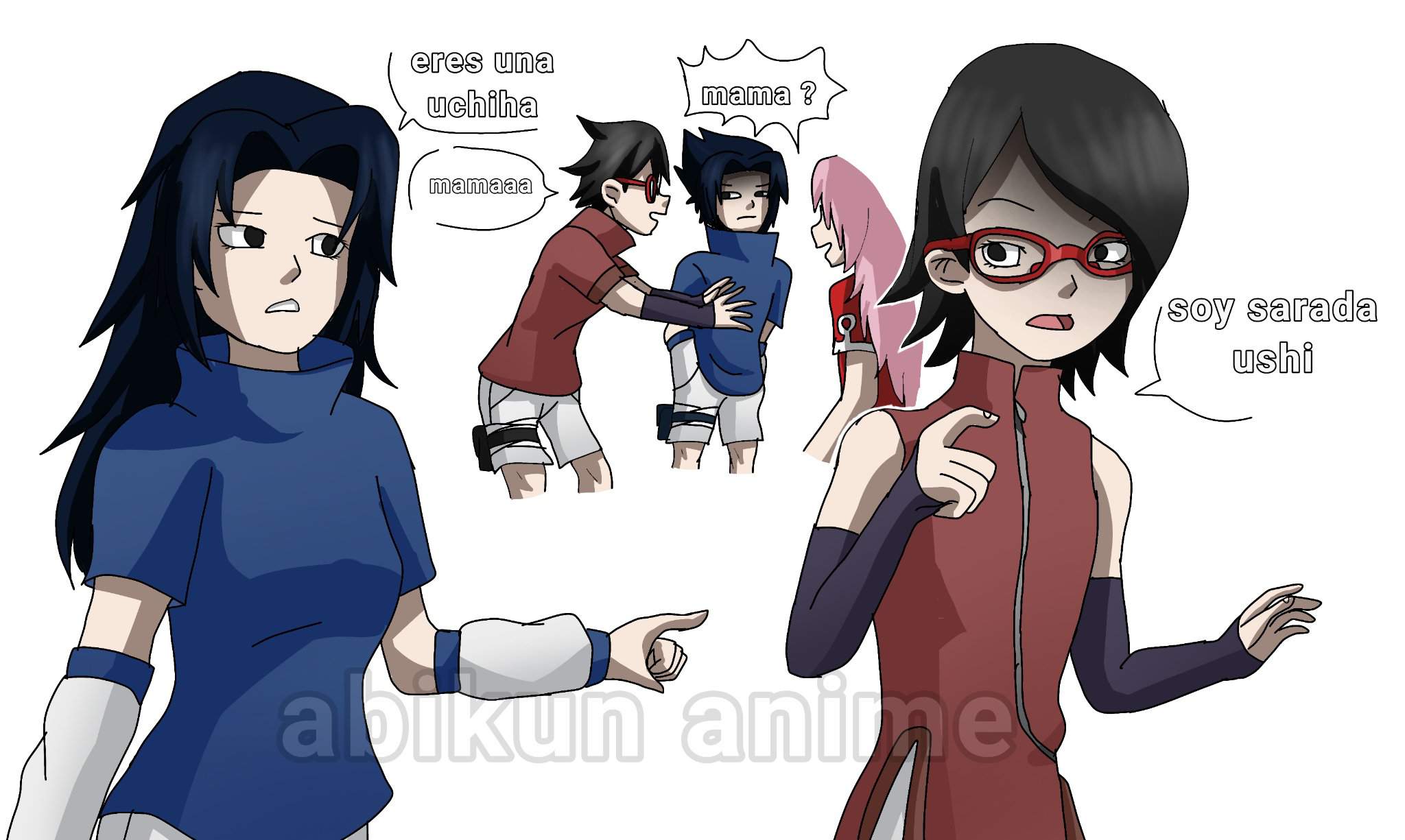 Jajajaja la cara de sarada | •Boruto Amino Fans• Amino