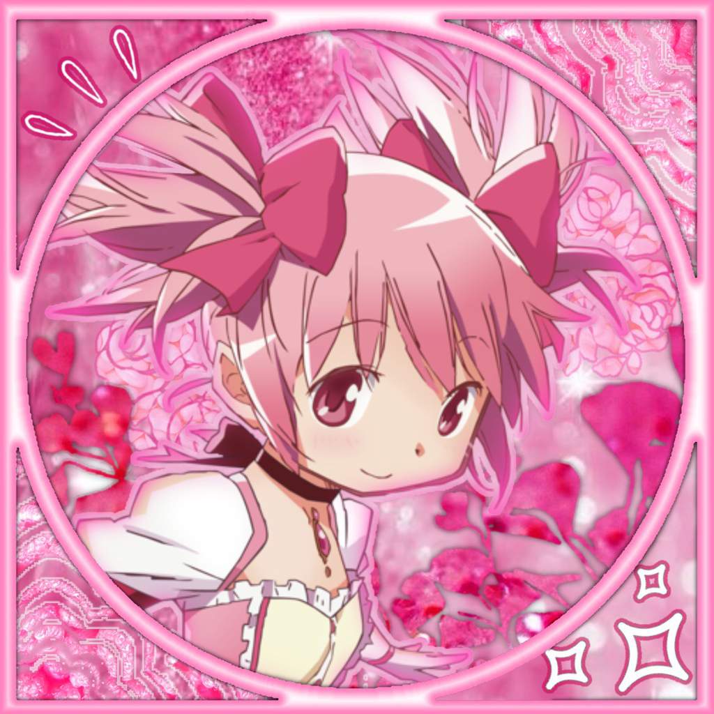 Madoka Kaname Sayaka Miki Profile Pictures Pastel Pink