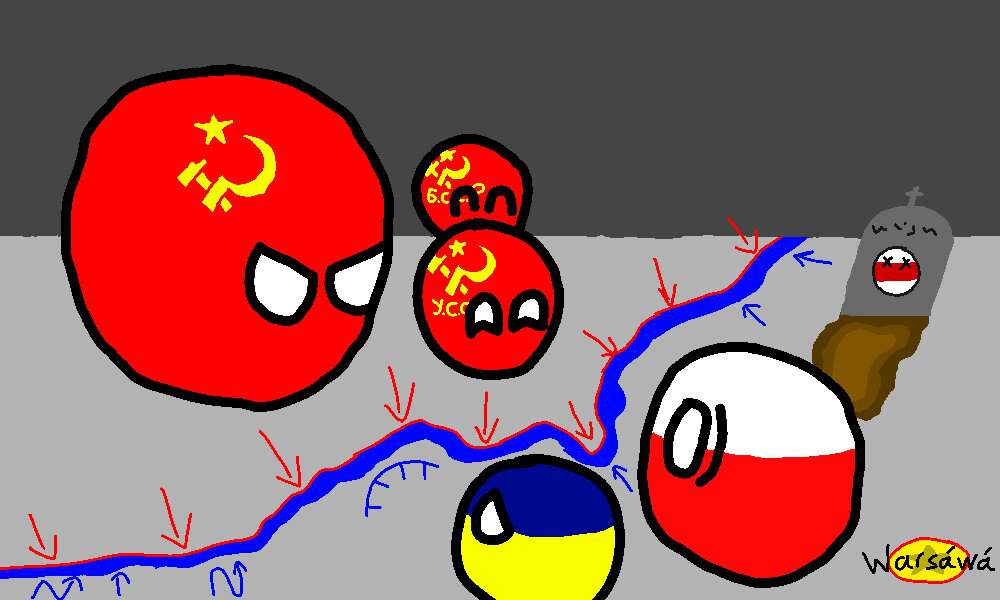 My ( Not gonna be flagged ) First Polandball Art - Polish-Soviet War of ...